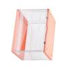 Doll Display Case Magnetic Stable Transparent Doll Showcase for Collectibles Action Figures Orange