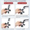 Plastic Faucet Aerator Key 10 in 1 Faucet Repair Spanner Durable Threaded Aerator Tool