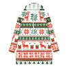 Women's Casual Christmas Print Long Sleeve Hooded Sweatshirt Top
