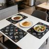 Washable 12x18 Inch Cotton Linen Table Mats Durable for Home Kitchen Restaurant Cafe Party Festival Wedding Decor Placemats