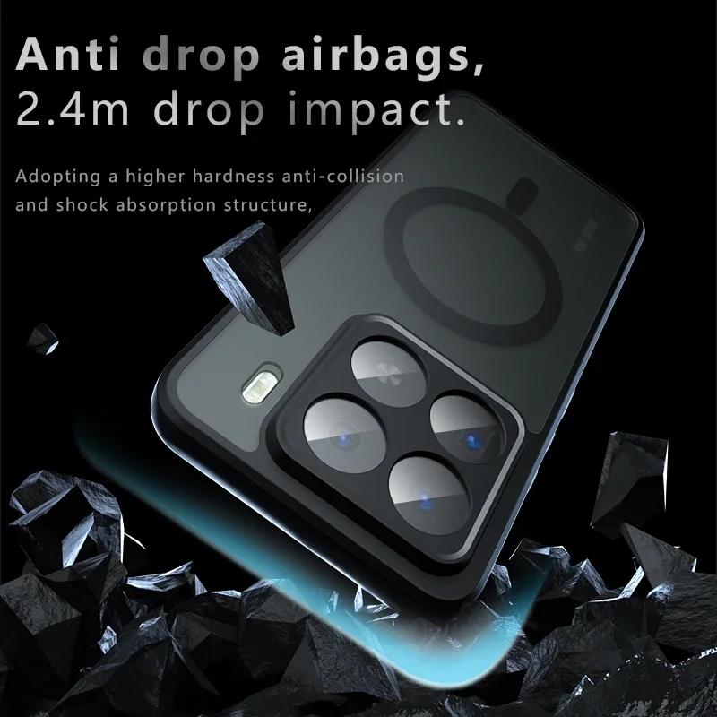 למארז Moto Edge 60 Fusion למארז Magsafe מגנטי פגוש אקרילי מט קשיח עבור Motorola Edge 50 Neo Ultra Pro G85 G55 G35