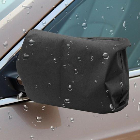 1 pereche de huse pentru oglindă retrovizoare pentru mașină, impermeabilă, pânză Oxford, cu șnur reglabil, protecție împotriva zăpezii, împotriva prafului, protecție laterală pentru oglindă laterală pentru SUV.