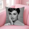 Audrey Hepburn Lipstick Cushion Cover Car Throw Pillow Case For Sofa Car Christmas Gift