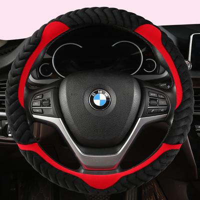 Car Steering Wheel Cover Non-slip Warm Flannelette for BMW X1 X2 X3 X4 E84 F84 F39 E83 F25 G01 F97 F26 G02 F98 Auto