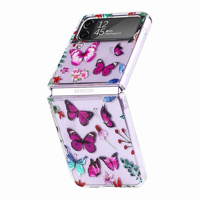 Anti-falling Clear Folding Cover Case pro Samsung Galaxy Z Flip4 5g Flip4 Zflip4 Anti-Dust módní pouzdra pro Samsung Z Flip4