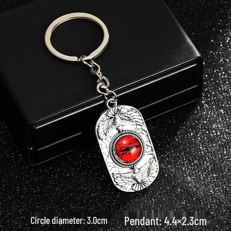 European & American Rock Guitar Keychain: Hip Hop Drip Oil Alloy Pendant Charm for Women's Bags