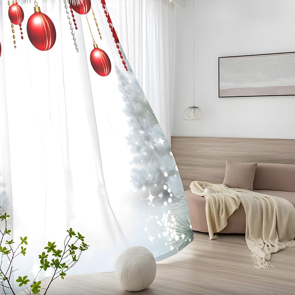 Diamond Digital Printing Christmas Curtains European And American Christmas Blackout Window Screens