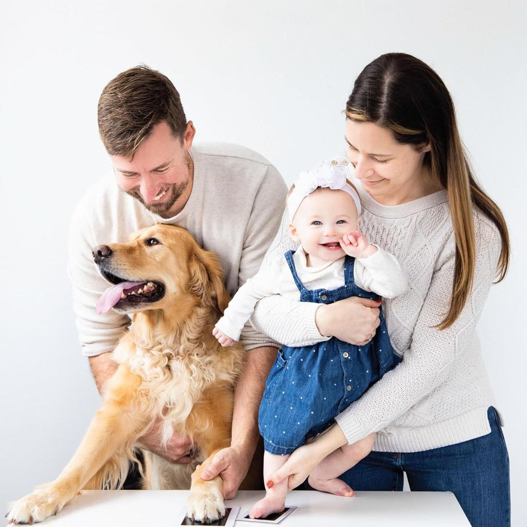 Zestawy tuszu do odcisków łap niemowląt i zwierząt domowych dla psów i kotów Utrwalanie cennych wspomnień o zwierzętach domowych za pomocą bezpiecznego szybkoschnącego tuszu Łatwe w użyciu