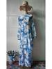 2025 Spring European & American Style Small Floral Chiffon Dress for Women