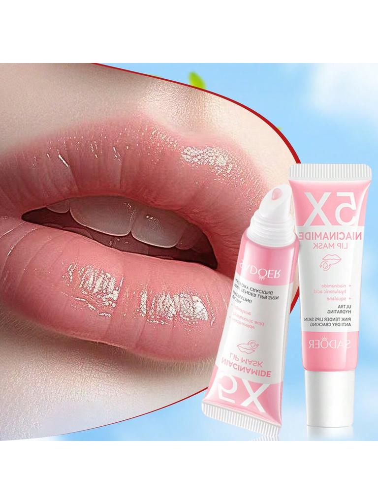 1Pc 5* NIACINAMIDE LIP MASK. Moisturizing And Lip Care, Effectively Improving Drynessand Roughness O
