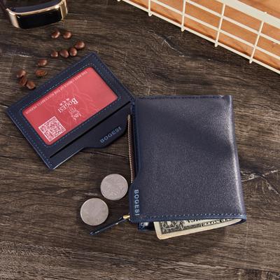 Men Dollar Bill Wallet PU Wallet Wit Zipper Coin Bag