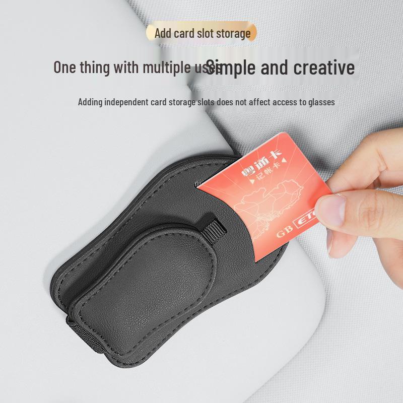 Car Sun Visor Multifunctional Magnetic Clip for Sunglasses, Documents, and Bills.