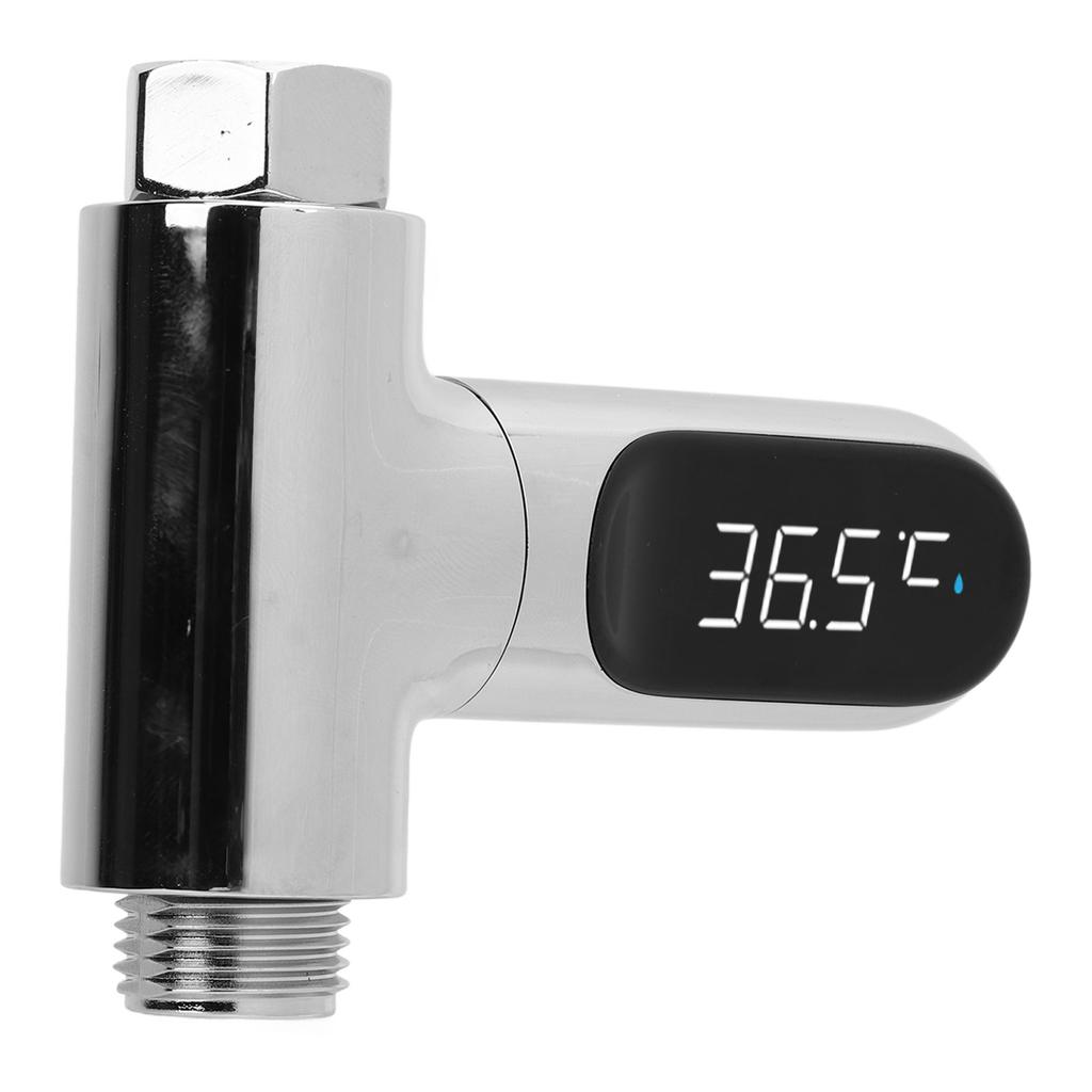 Shower Thermometer Aluminum LED Digital Shower Thermometer for Home Bathroom Kitchen
