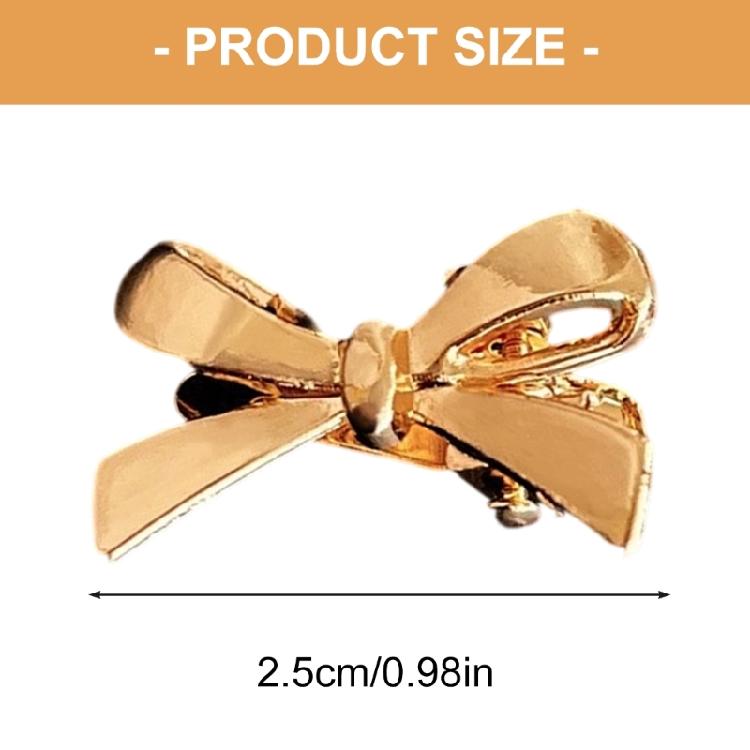 4Pcs Fashion Bows  Hairpins For Side Fringe Plastic Hair Clip Secure Grip Suitable Workout Outdoor Activities Prom Event