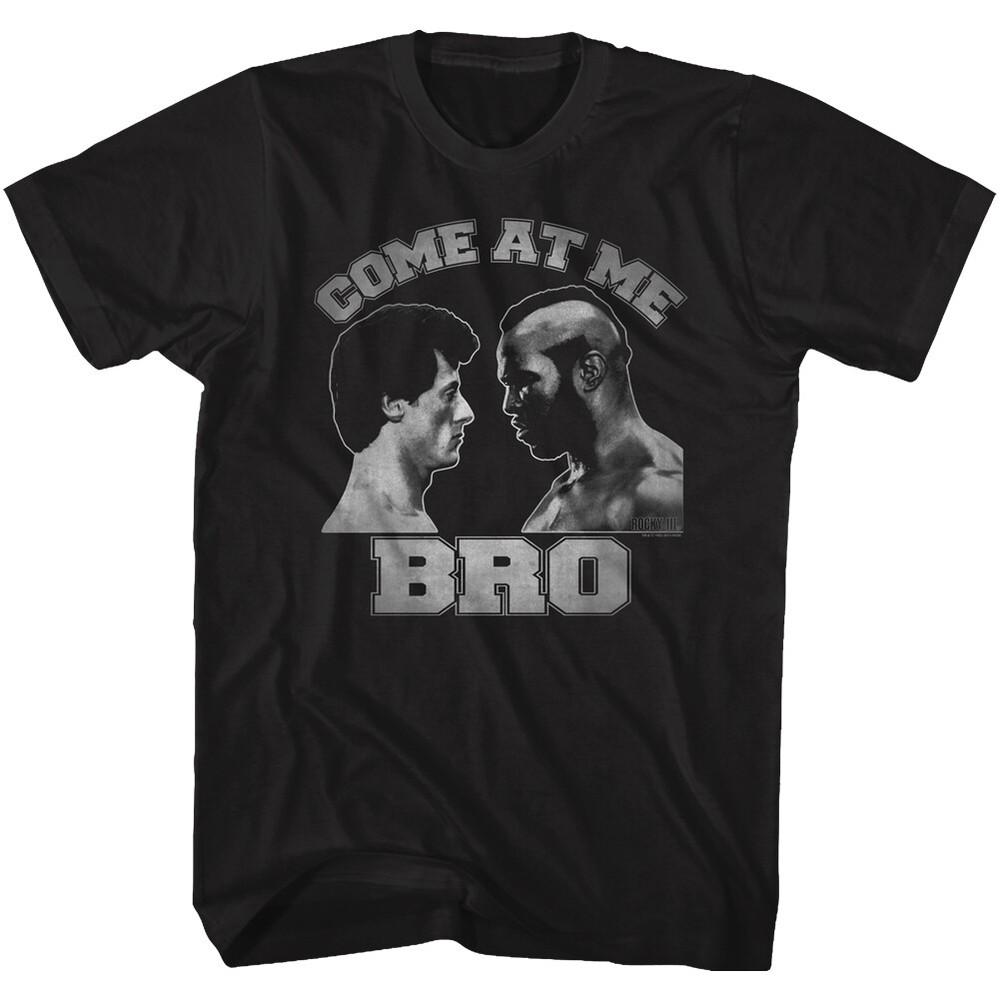 Rocky Balboa Mens T-Shirt Come at Me Bro Clubber Lang Rocky 3 Black SM5XL Unisex T-Shirt XXL