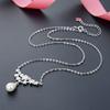 Lindon 925 Sterling Silber Klassische Damen Halskette Anhänger Zirkon Mode Geschenk