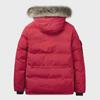 Men's Large Hooded Goose Down Jacket with Fur Collar, Outdoor & Winter Warmth