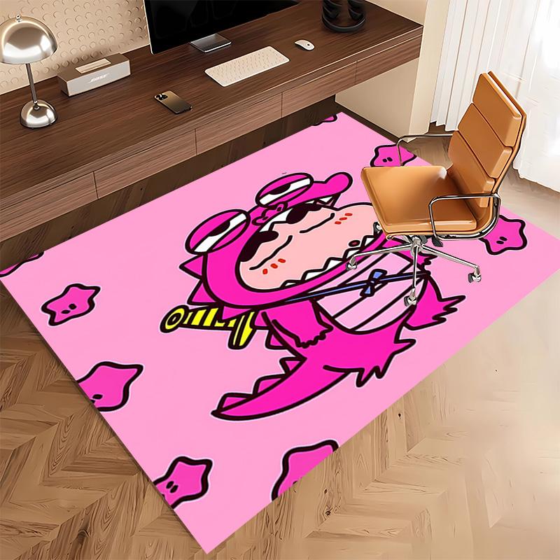 1pc Crayon Shin-chan Print Area Rug - Soft, Washable Non-Slip Indoor Mat, Living Room, Home Office Decorative Rug,Office Decorative