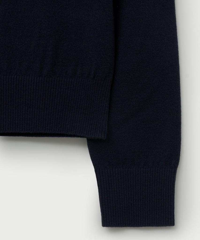 Seteo (W) Basic Polo Knit Navy