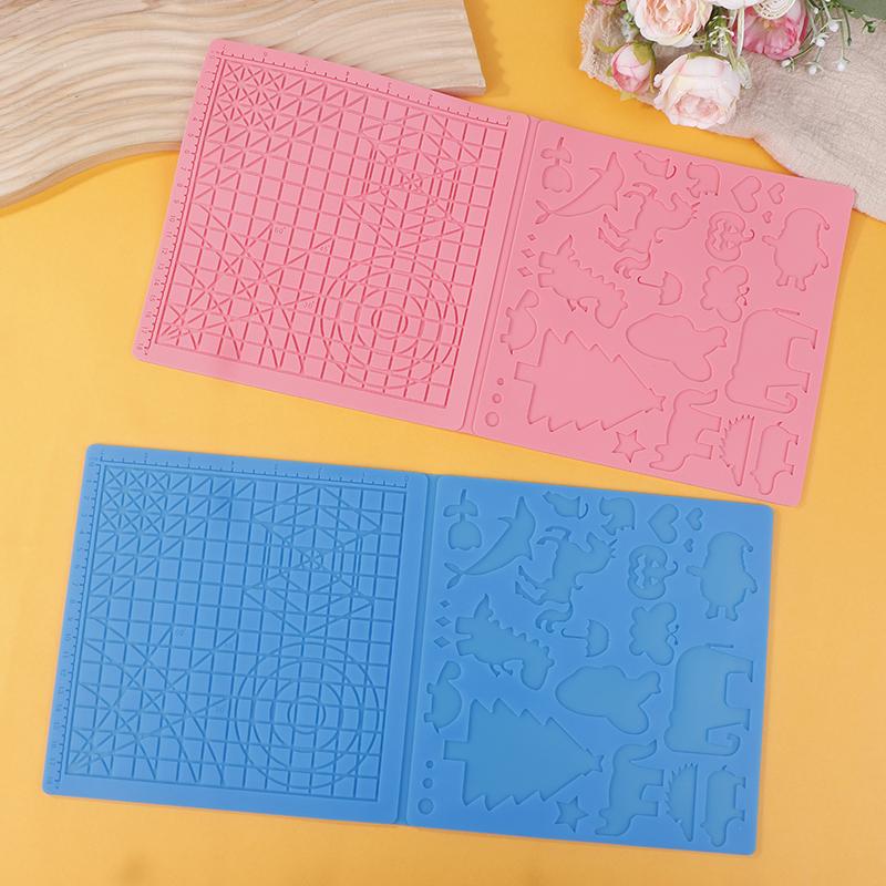 3D Printing Pen Silicone Mat Diy Creative Drawing Template Pad With Heat-Proof Finger Sleeve Art Tools Christmas Gift For Kids
