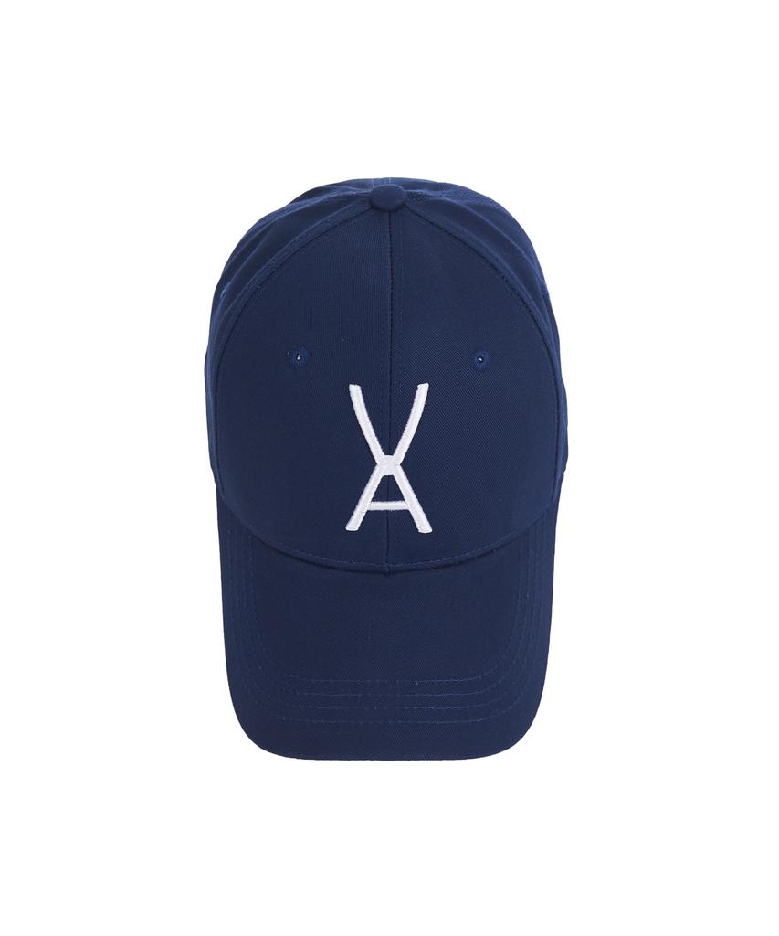 Bajal Va Big Logo Oversized Buckle Cap Navy