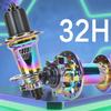 Koozer 32-Hole Mtb Thunder Masses 10X135 Rear Hub Cube Pro 7 32 Holes Quick Release Noisy Cube V12 Micro Spline Mtb Bicycle