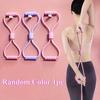 8-Shaped Elastic Resistance Band with Foam Handles - Fitness Tension Bands for Abdomen, Waist, Arms, Legs - Beginner-Friendly Stretching Exercises