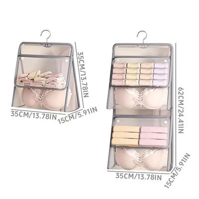1PC Autumn and Winter New Underwear and Socks Storage Hanging Bag Hanging Storage Net Pocket Wardrobe Underwear Storage Bag