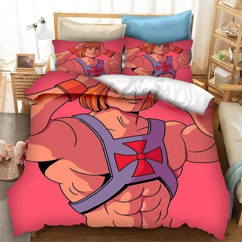 He Man The Masters of The Universe Bedding Set Duvet Cover Bedroom Comforter Covers Single Twin King Size Quilt Cover