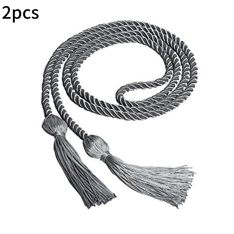 1/2pcs Graduation Honor Cords Craft Braided Tassels Drawstring Rope Polyester Yarn Honor Cord Graduation Students Bachelor Gown