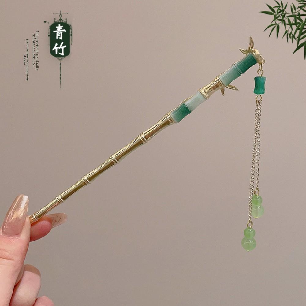 Elegant Chinese Style Hair Clip Tassel Hair Stick Traditional Floral Design Hairstyle Accessory Women Jewelry Hairpin Hairneedle