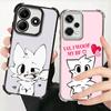 Cute B-Boykisser Catoon Plating Phone Case For Xiaomi Redmi Note 14 15 Pro Plus 13 12 11 11S 11T 10 9S 9 5G Anti-Fall Airabag Co