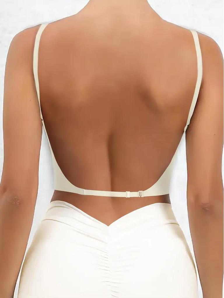 8-Farben Temu Deep U Rückenfreier Multiway Push-Up BH