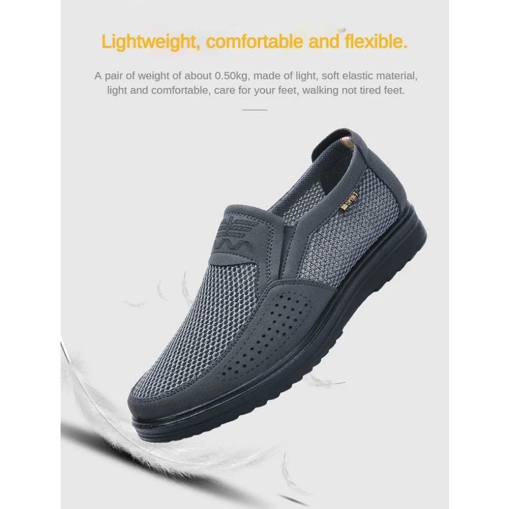 New Men's Summer Shoes Breathable Mesh Non Slip Classic Cloth Casual Dad Shoes Sandals