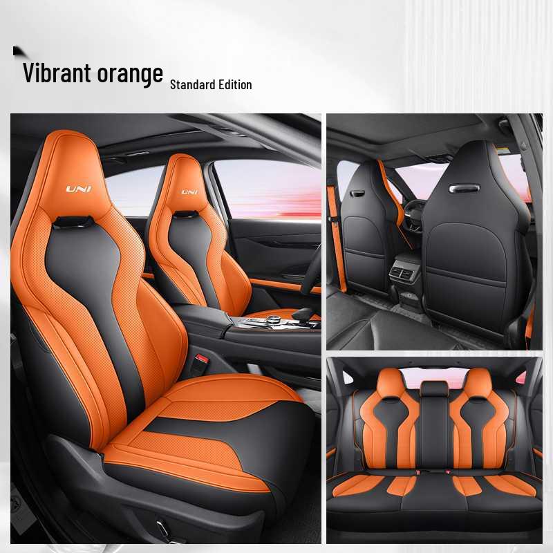 Breathable Perforated Seat Covers for 2023-2025 Changan Uni-V, All-Season Universal Fit.