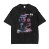 Unisex Black Clover Black Bull Squad Clover Badge Front Skull Back Double Graphic Y2K Style Loose Cotton Pullover Graphic Hoodie