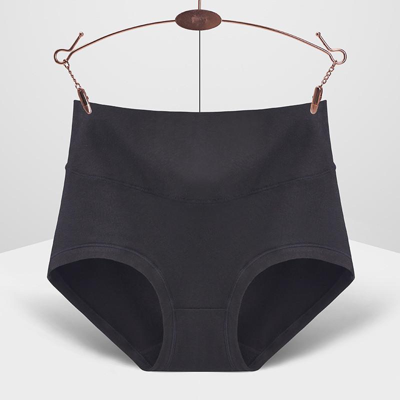 Bequeme Übergrößen Damen High Waist Kontrollunterwäsche Weiche Baumwolle Atmungsaktives Gewebe