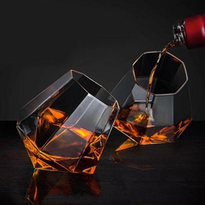 Creative Round Mouth Transparent Glass Whiskey Glass Bar Beer Glass