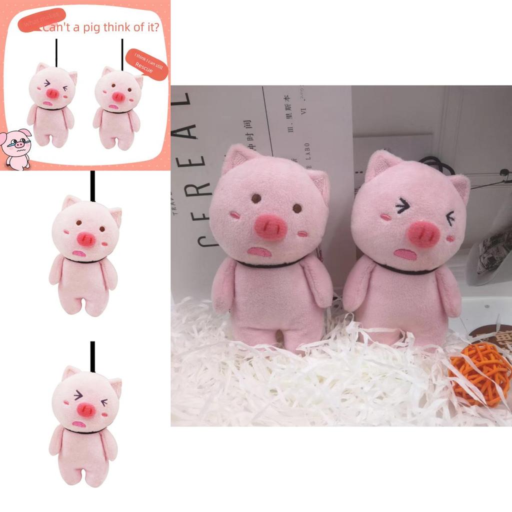 Adorable Plush Hanging Pig Backpack Charm Keychain Soft Toy Cute Birthday Gift