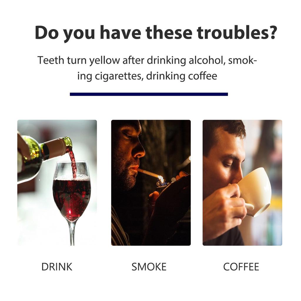 Brightening Teeth Strips, Gentle Stain Removal & Whitening, Daily Oral Care Cleansing Strips