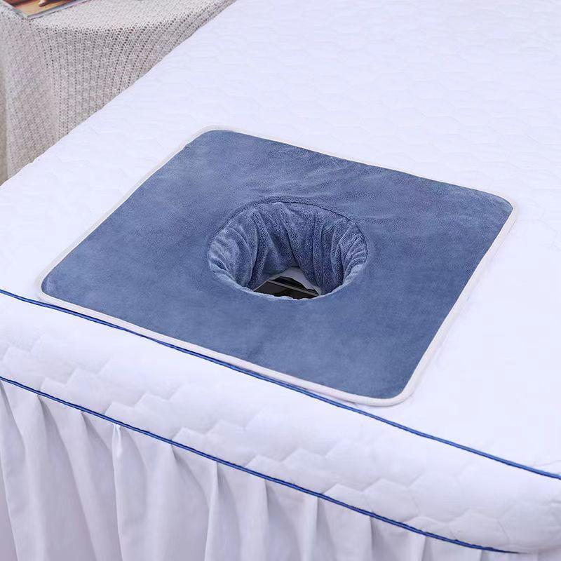 Soft Absorbent Beauty Salon Bed Head Hole Face Towel with Customizable Logo