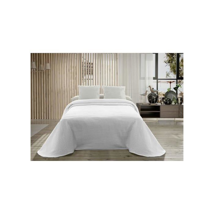 Couvre-lit en coton - Hosteline - 230x270 cm - Multicolore - Traditionnel - Lavage en machine - Respirant