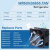 13.6V 0.16A WR60X26866 Refrigerator Fan Motor Assembly For WR60X10356 WR60X10357 WR60X26033 Replacement Housing