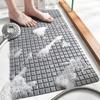 Hollow Design Bathroom Non-Slip Mat Foldable Suction Cup Anti-Slip Bath Mat Soft Double Anti-Slip Drainable Floor Mat