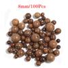 20-100Pcs Natural Cylindrical Wood Beads For Bracelets Making Spacer Round Wooden Beads DIY Handmade Necklace Charm Accessories