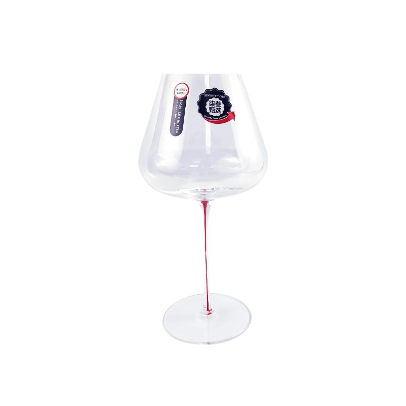 HeY Lilac Thin Red Stem Burgundy Red Wine Glass Lead-Free Crystal Clear Goblet Elegant Drinkware for Wedding Party Home Bar бордовый