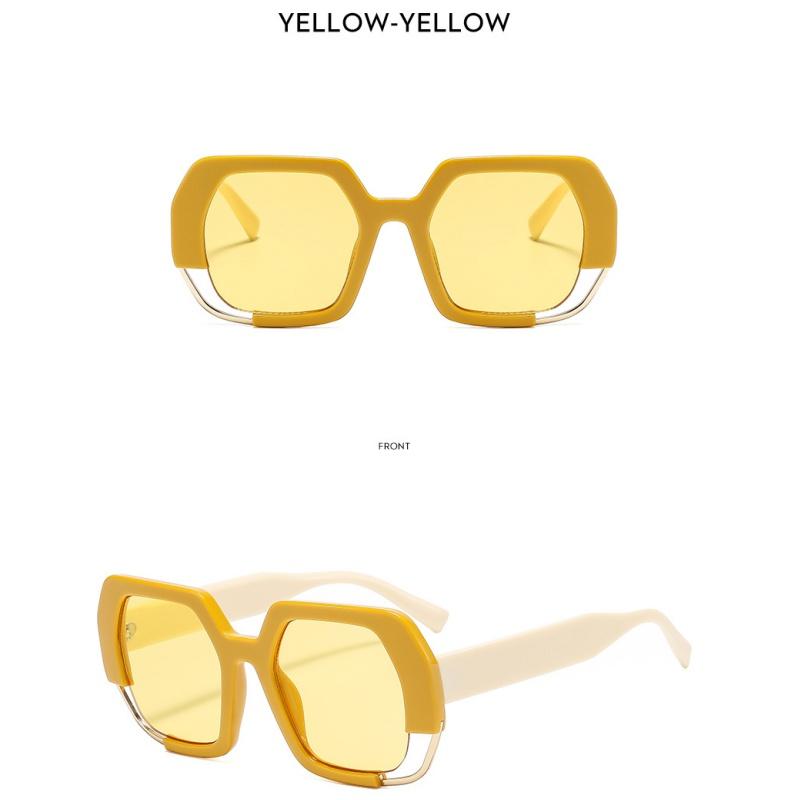 Women's sunglasses, men's and women's fashion square sunglasses, thick frame sunglasses