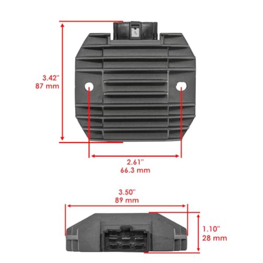 Stator Regulator Rectifier Compatible with Kawasaki KLR650 KL650A 19872007 Motorcycle Electrical System Upgrade with Gasket for