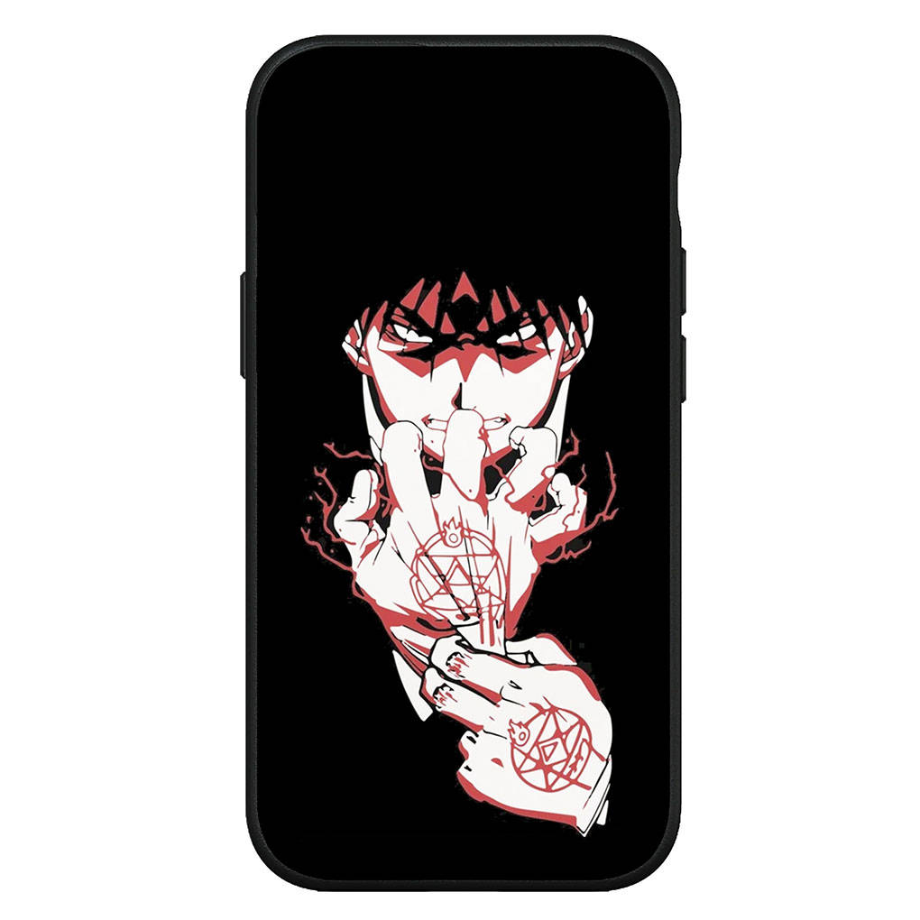 for iPhone 16 15 X XR Samsung Galaxy S24 S23 Plus Xiaomi Redmi Note 13 12 11 Pro Max 9 14 OPPO Huawei Cover Anime Fullmetal Alchemis Elric Edward Case