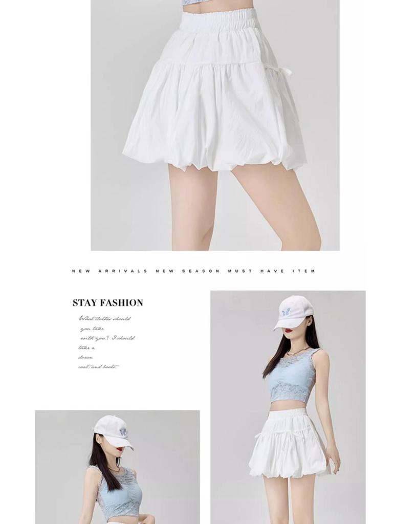 Women's High Waist A-line Puffy Umbrella Skirt - Summer 2026 Collection